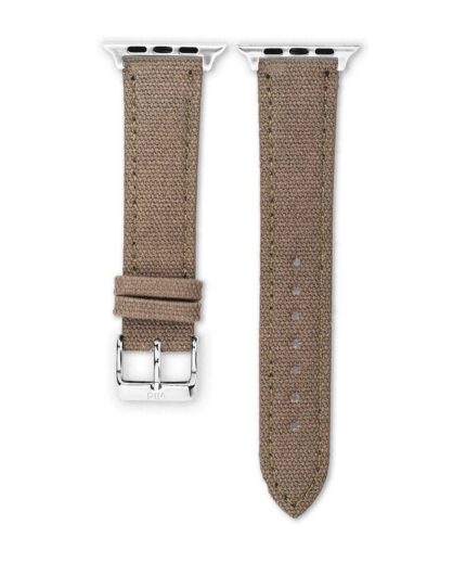 <b>MOUNT</b> <br><small>Apple Watch Canvas Armband grau-beige</small>