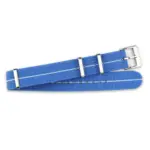 <b>SKY STRIPE</b> <br><small>Textile Nato Strap blue-white</small>