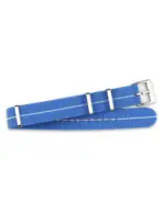 <b>SKY-STRIPE</b> <br><small>Textil Nato Strap blau-weiß</small>