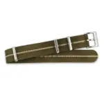 <b>FIELD STRIPE</b> <br><small>Nylon Nato Strap green-brown</small>