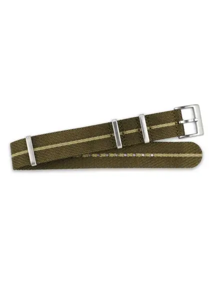 <b>FIELD-STRIPE</b> <br><small>Nylon Nato Strap grün-braun</small>
