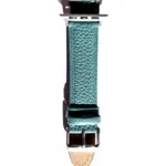 <b>TEAL</b> <br><small>Apple Watch leather band petrol</small>