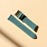 <b>TEAL</b> <br><small>Leather watch strap, petrol</small>