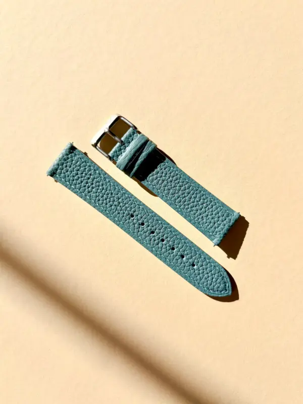 leder uhrarmband petrol von vild Hamburg Seitenansicht