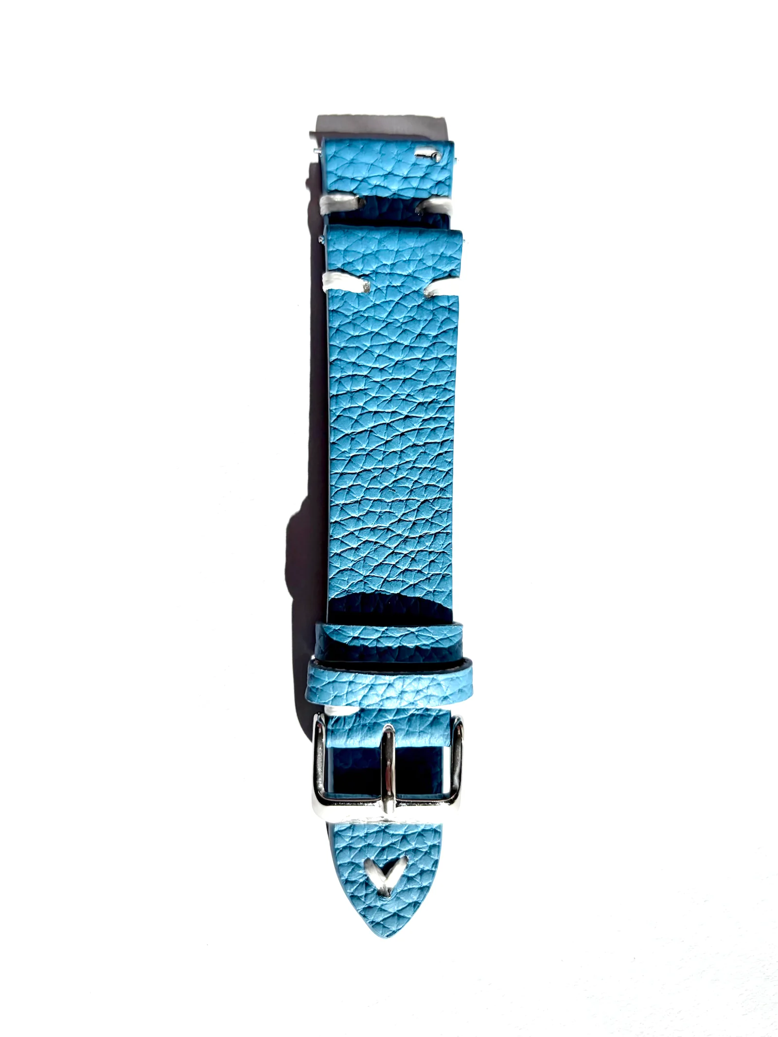 leather watch strap vintage blue vild hamburg <b>RIVIERA</b> <br><small>Uhrenarmband Leder hellblau</small> – Bild 1