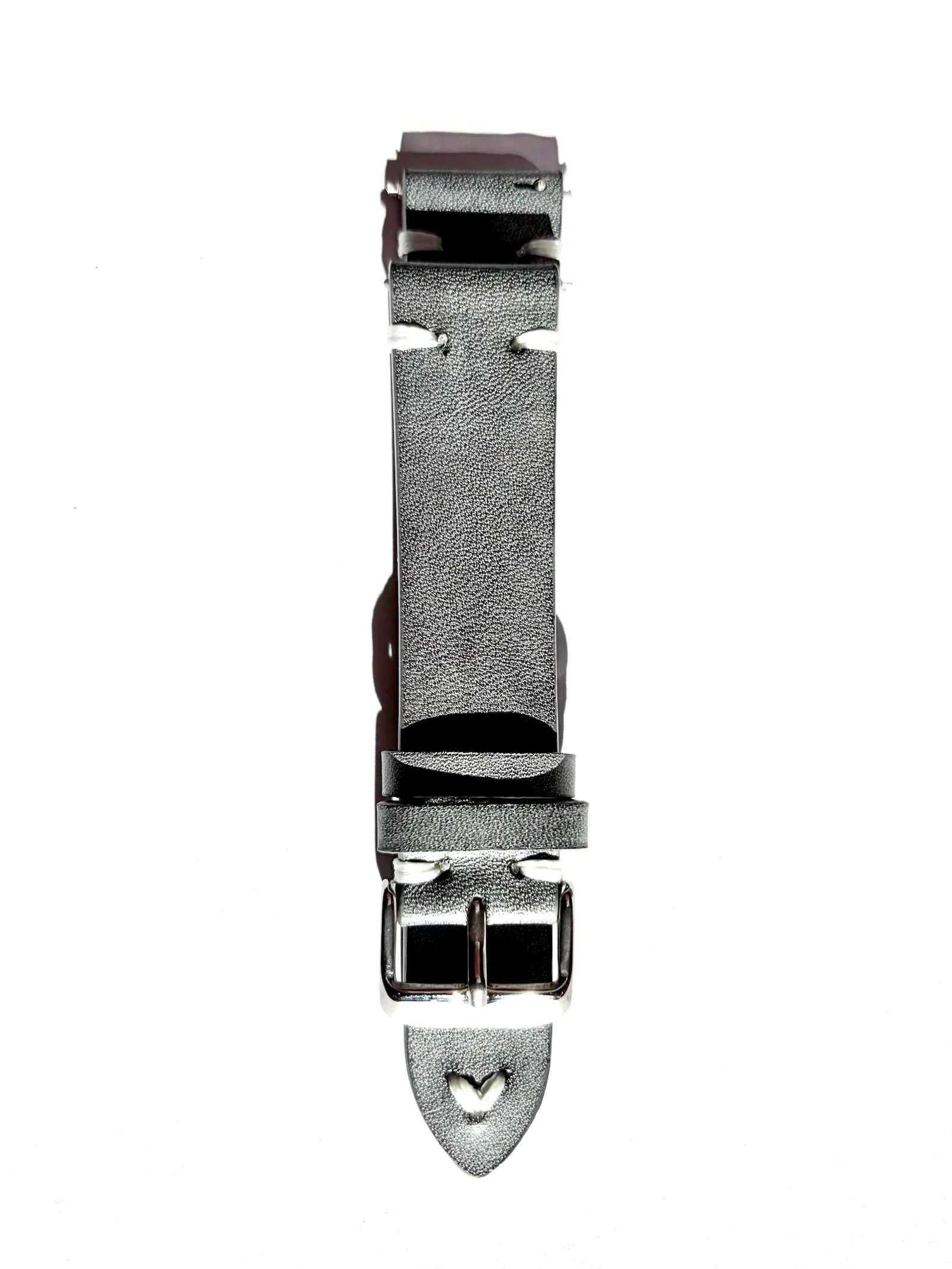leather watch strap vintage grey vild hamburg <b>BASALT</b> <br><small>Uhrenarmband Leder grau</small> – Bild 1