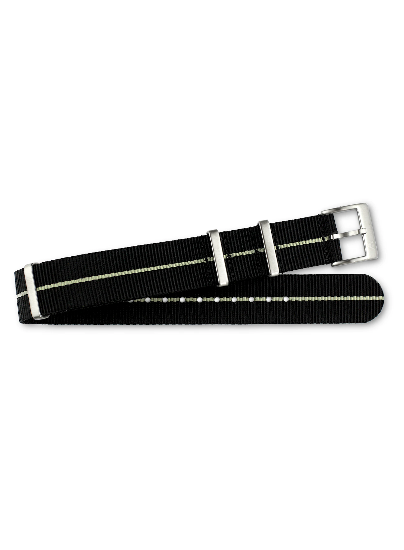 <b>SILVERSTONE</b> <br><small>Nylon Nato Strap schwarz-grau</small>
