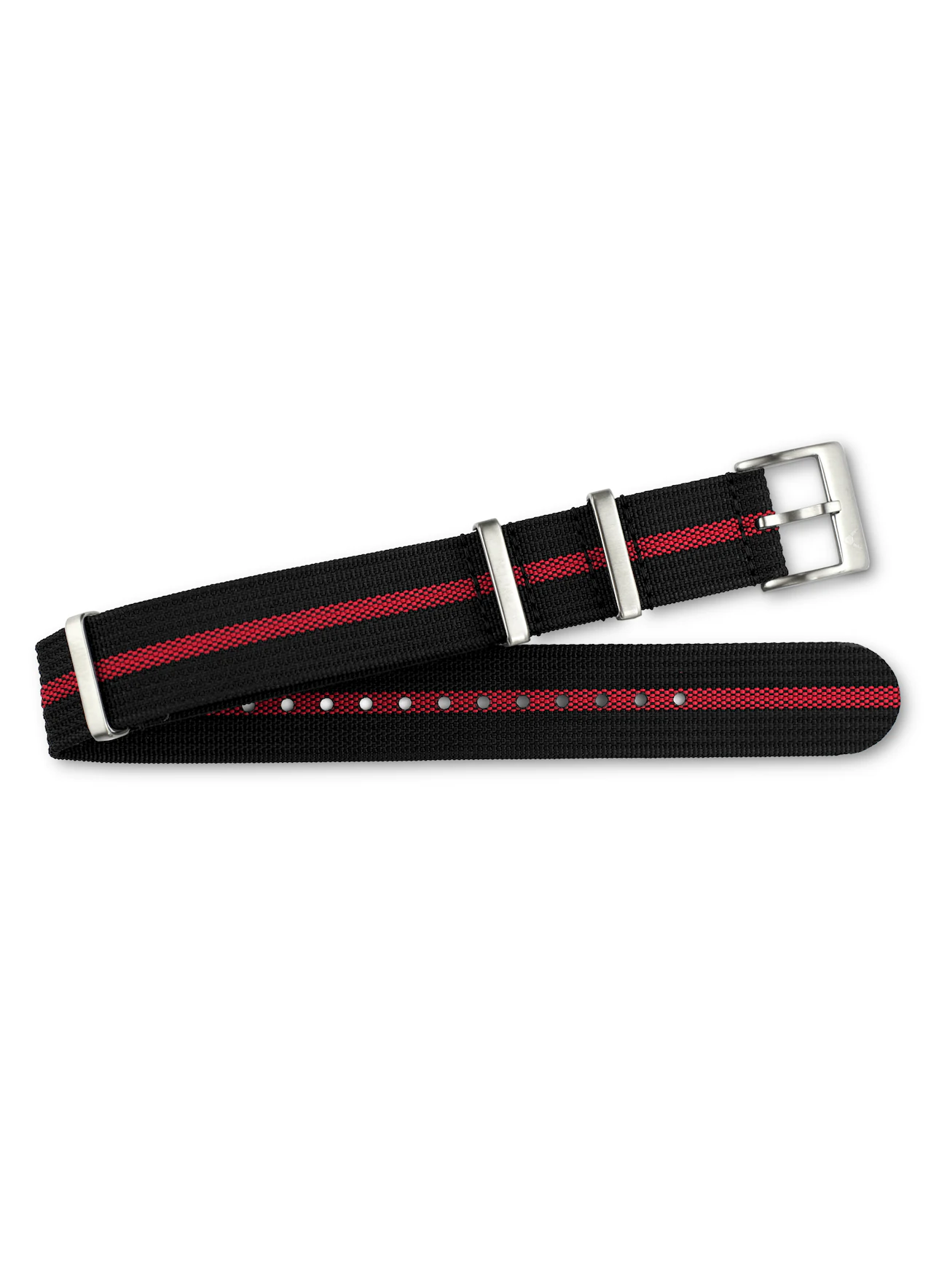premium-nato-strap-schwarz-streifen-rot-vild-hamburg <b>MISTRAL</b> <br><small>Premium Nato Strap schwarz-rot</small> โ Bild 1