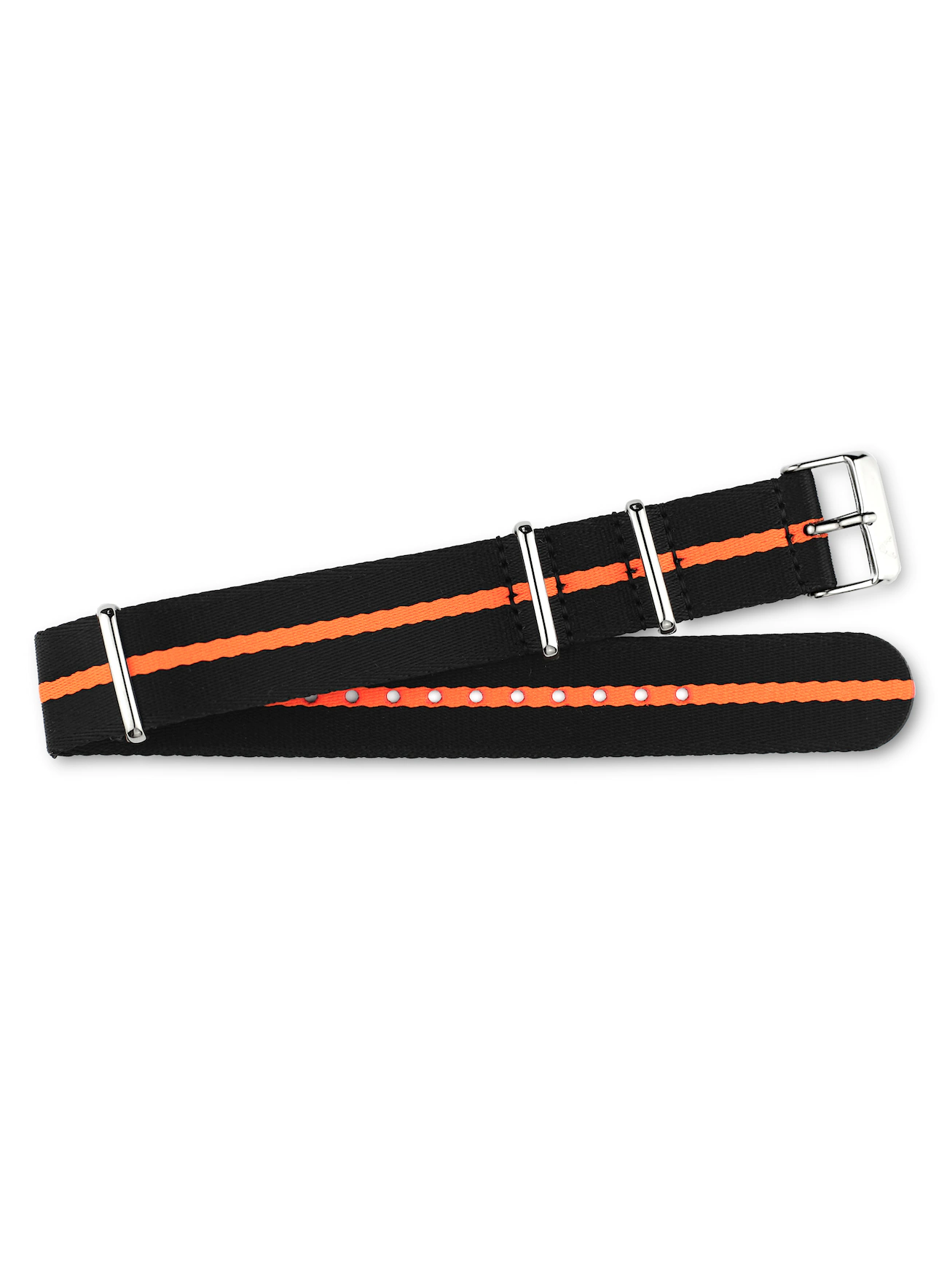 <b>SEAFARER</b> <br><small>Nylon Nato Strap schwarz-orange</small>