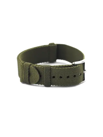 SIERRA NATO Strap in olive shown closed and folded