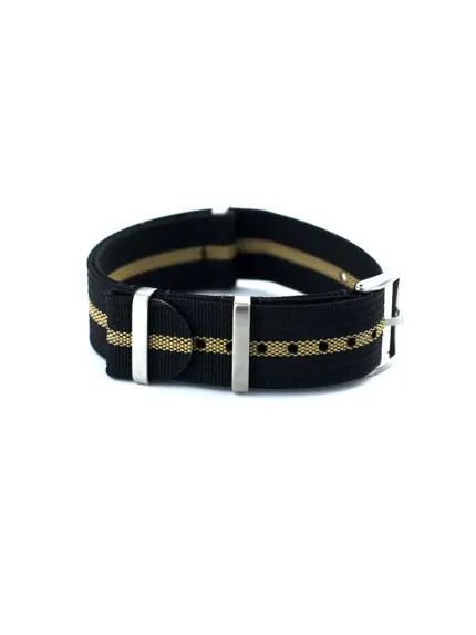ASCOT NATO Strap black-beige shown closed